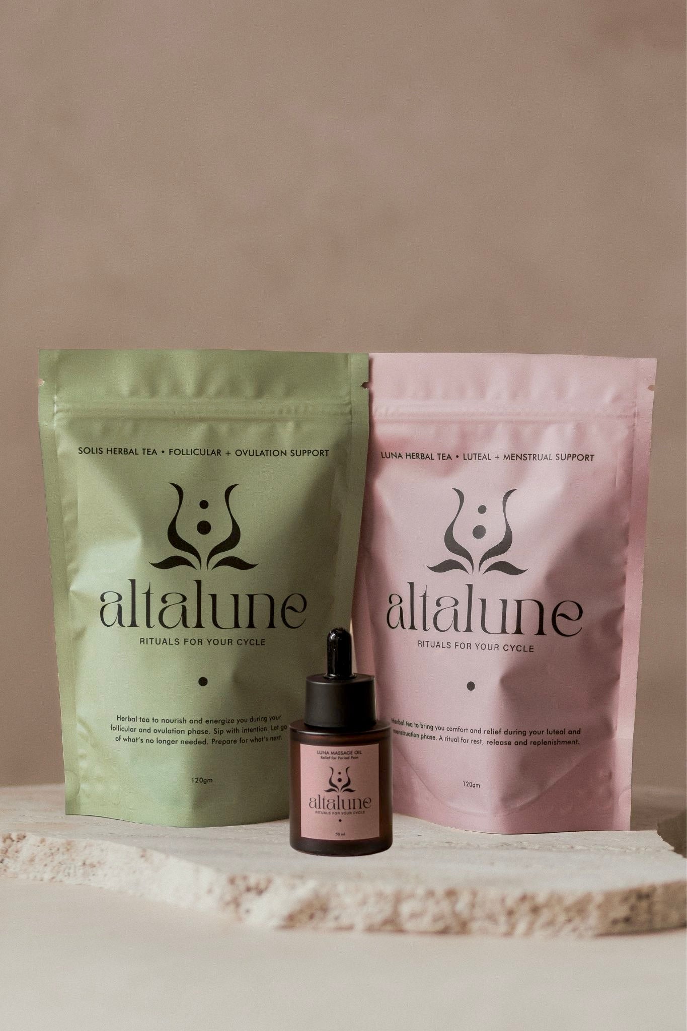 Cycle Syncing Kit • PMS, Period & Hormone Balance Bundle • Herbal Tea & Oil